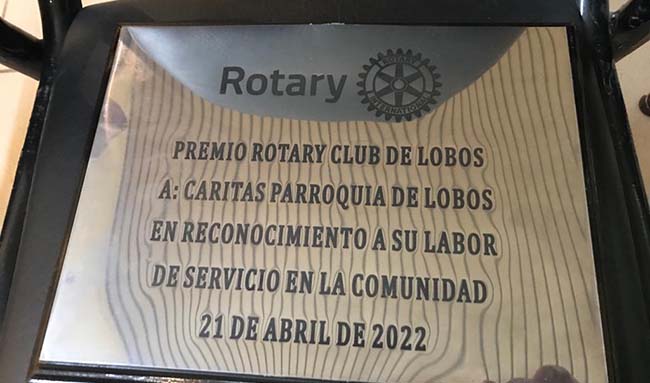 Rotary - premio a Caritas
